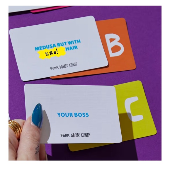 Fork Milk Kidnap Card Game adult game of questionable choices age 17+ nwt Hasbro - Picture 4 of 11